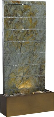 Kenroy Home Brook Floor/Wall Fountain, Natural Slate Finish