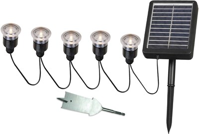 Kenroy Home Solar Light String, Black Finish
