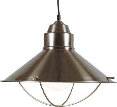 Kenroy Home Harbour 1 Light Pendant, Brushed Steel Finish