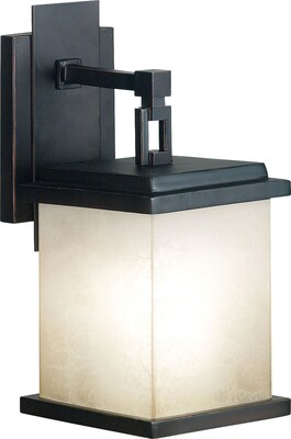Kenroy Home Plateau 1 Light Small Wall Sconce; Oil Rubbed Bronze Finish