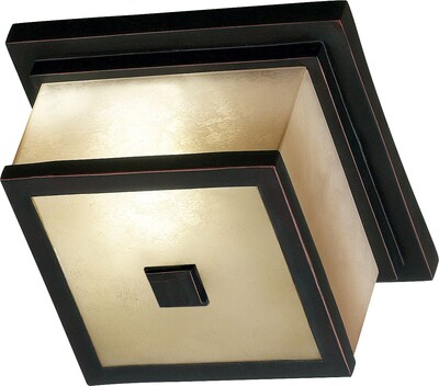 Kenroy Home Plateau 2 Light Flush Mount; Oil Rubbed Bronze Finish