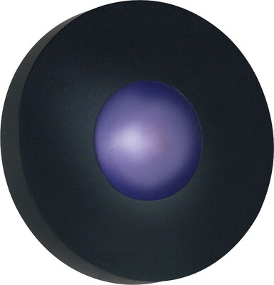 Kenroy Home Burst 1 Light Small Round Flush Wall Sconce; Black Finish