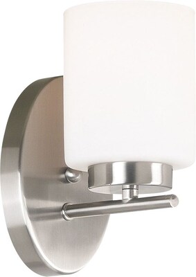 Kenroy Home Mezzanine 1 Light Wall Sconce, Brushed Steel Finish