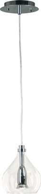 Kenroy Home Bubbles 1 Light Mini Pendant; Chrome Finish