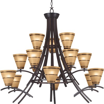 Kenroy Home Wright 15 Light Chandelier, Oil Rubbed Bronze Finish