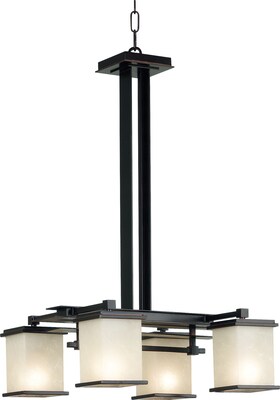 Kenroy Home Plateau 4 Light Chandelier, Oil Rubbed Bronze Finish