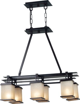 Kenroy Home Plateau 6 Light Island Light, Oil Rubbed Bronze Finish