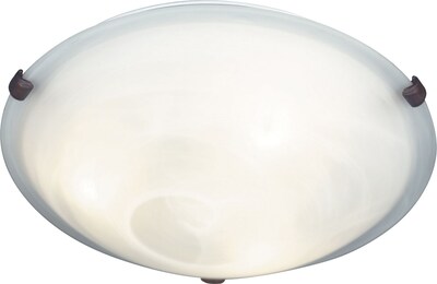 Kenroy Home Aero 3 Light Flush Mount, Weathered Brick Finish