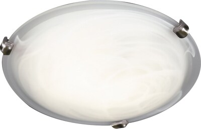 Kenroy Home Aero 2 Light Flush Mount, Brushed Nickel Finish