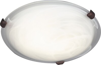 Kenroy Home Aero 2 Light Flush Mount, Weathered Brick Finish