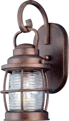 Kenroy Home Beacon 1 Light Small Wall Lantern, Gilded Copper Finish