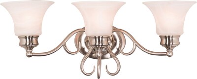 Kenroy Home Wynwood 3 Light Vanity; Brushed Steel Finish