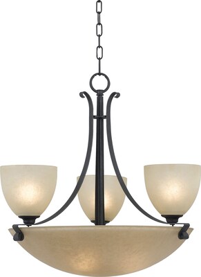 Kenroy Home Willoughby 6 Light Chandelier; Forged Graphite Finish