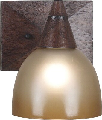 Kenroy Home Kyoto 1 Light Wall Sconce; Dark Oak Finish