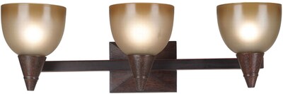 Kenroy Home Kyoto 3 Light Vanity; Dark Oak Finish