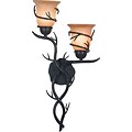 Kenroy Home Twigs 2 Light Wall Sconce, Bronze Finish
