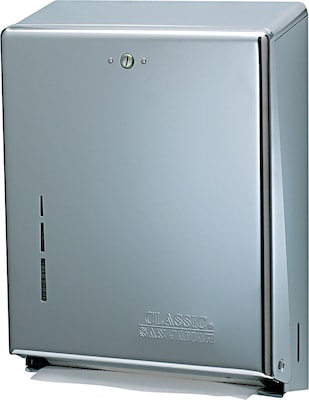 San Jamar® T1900XC Folded Paper Towel Dispenser, Chrome