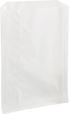 Bagcraft Papercon® Wax-Coated kraft paper Grease-Resistant Sandwich Bag, White, 2000/PK