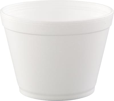 Dart Foam Bowls 8 Ounces White Round 50/Pack