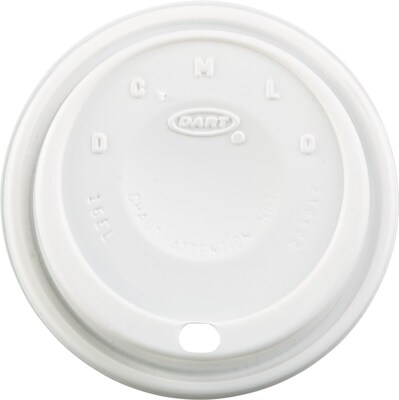 Dart® Foam Cup Lids, 16 oz., White Cappucino, 1000/Carton (16EL)