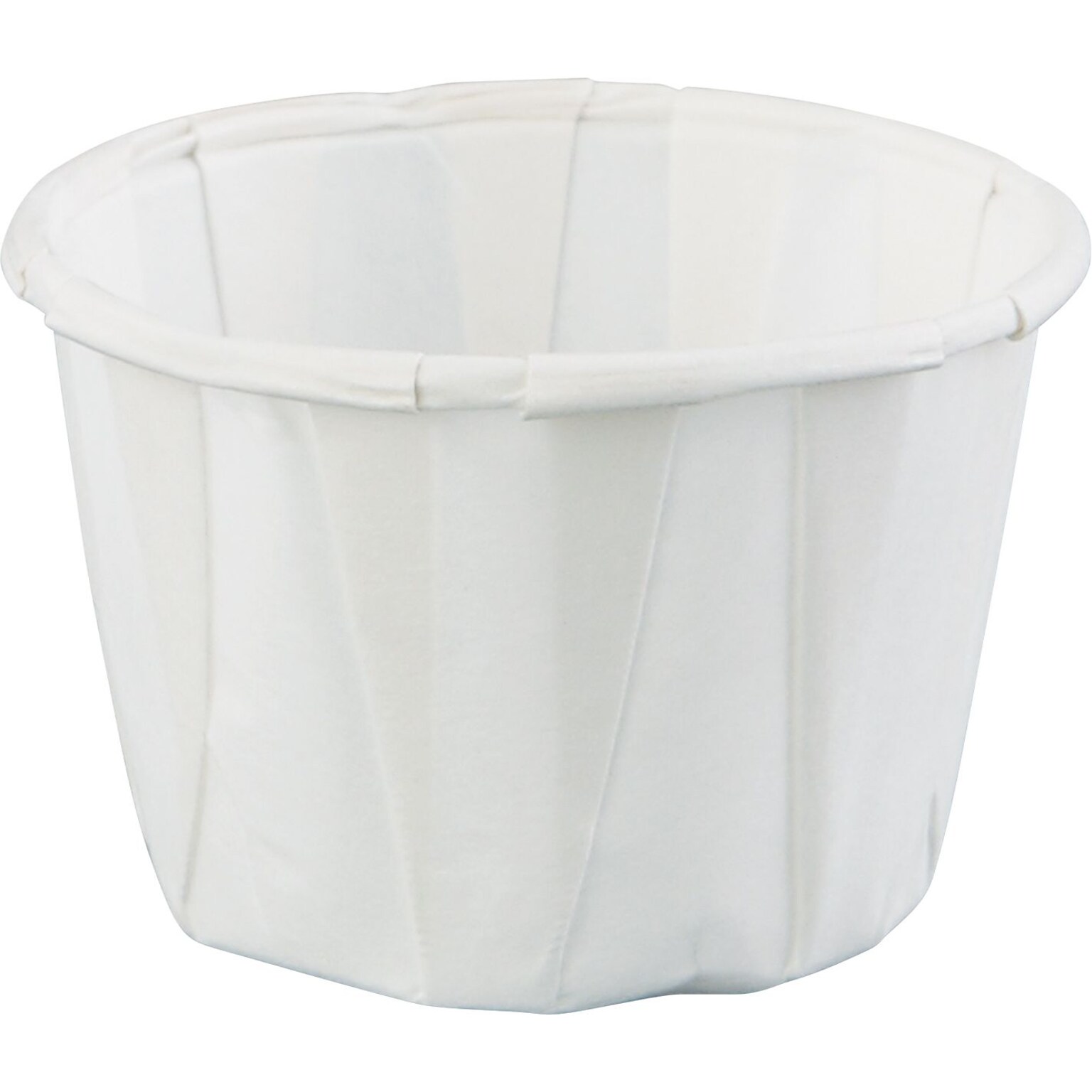 Solo Paper Souffles 1 oz., White, 5000/Carton (100-2050) (100-2050)