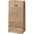 Standard Brown Kraft Paper Grocery Bags; Capacity 8 lbs., 500/PK