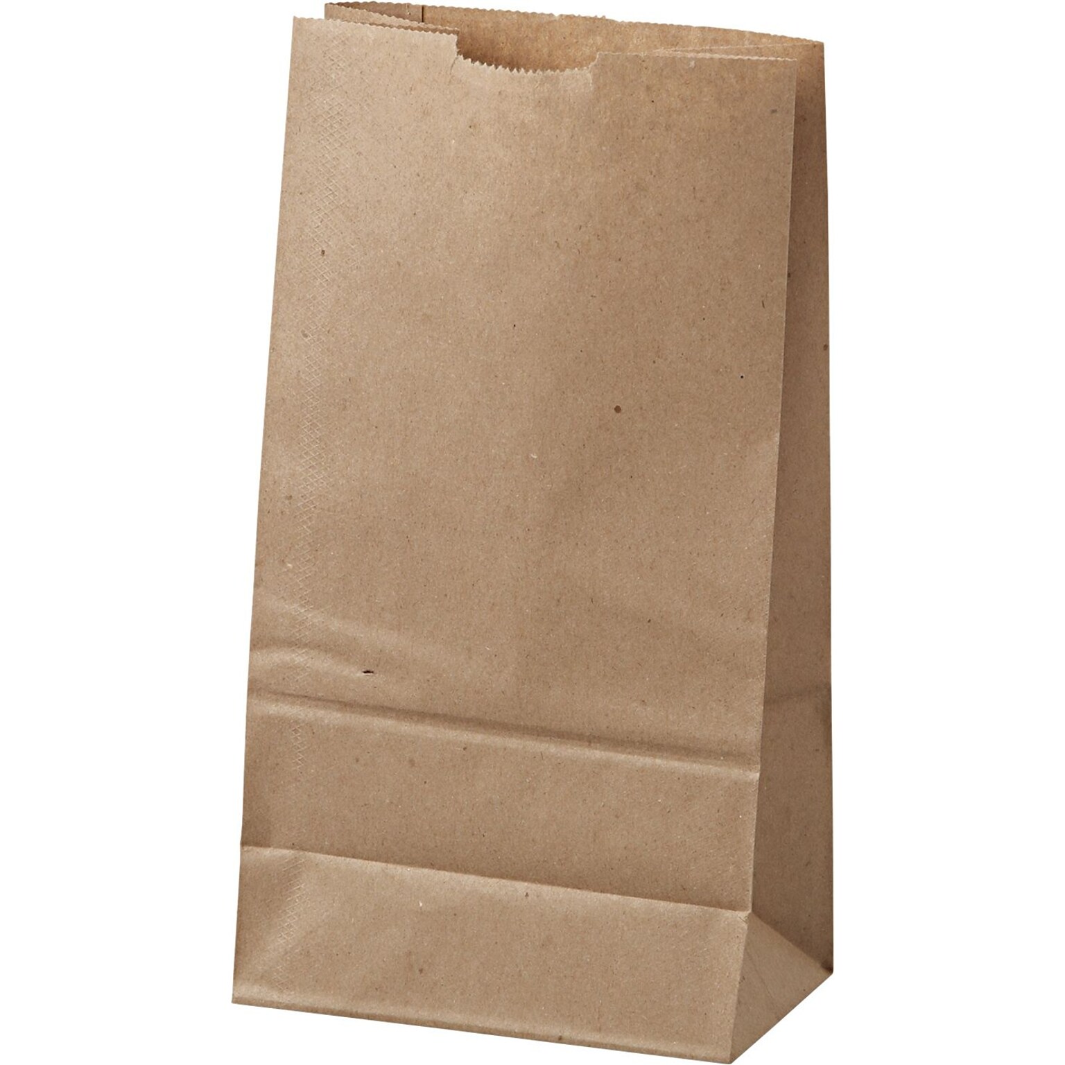 Standard Brown Kraft Paper Grocery Bags; Capacity 6 lbs., 500/PK
