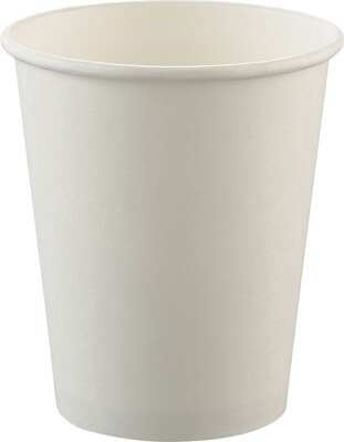 Solo Paper Hot Cups 8 oz., White, 1000/Carton (SLOU508NU)