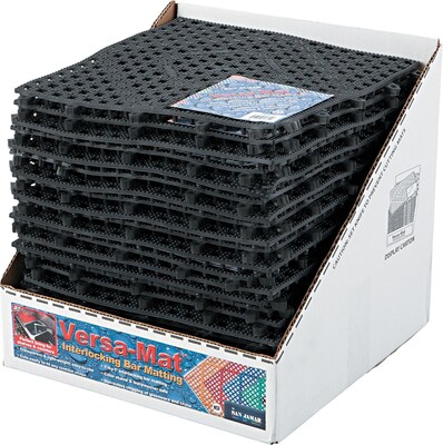 San Jamar® Versa-Mat® Bar-Shelf Liner, Black, 24/PK