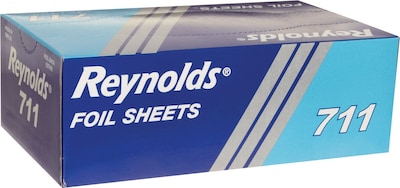 Reynolds Wrap Aluminum Interfold Sheets, 9 x 10.75, 500/Box, 6 Boxes/Carton (RFP711)