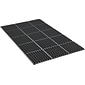 Crown® Safewalk, Heavy-Duty Thick Anti-Fatigue Mats, General Purpose, Black,  7/8" Thick, 3' X 5'