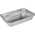 Handi-Foil® 206130 Oblong Container; Aluminum, 1 1/4(H) x 6(W) x 8 19/32(D), 500/Pack