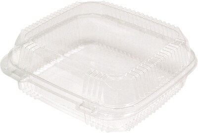 Pactiv Corporation® Smartlock® YCI81110 Large Hinged Lid with Compact Tray; 62 oz., Clear, 200/Pk