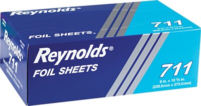 Reynolds Wrap® 711 Pop-Up Interfolded Aluminum Foil; 9(W) x 10 3/4(L), Silver