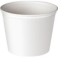 Solo Unwaxed Double Wrapped Paper Buckets, White, 300/Carton (SLO3T1U)