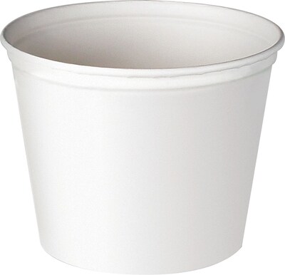 Solo 5T3U Waxed Wrapped Paper Bucket; White