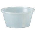SOLO® B200N Plastic Souffle Portion Cup, Translucent, 2 oz., 2500/Pack