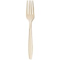 Solo Guildware® GBX5FK Extra Heavyweight Plastic Fork; Champagne, 1000/Case