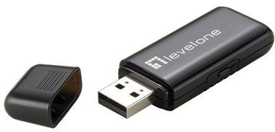 LevelOne® WUA-0605 Wireless N Wi-Fi Adapter With WPS button
