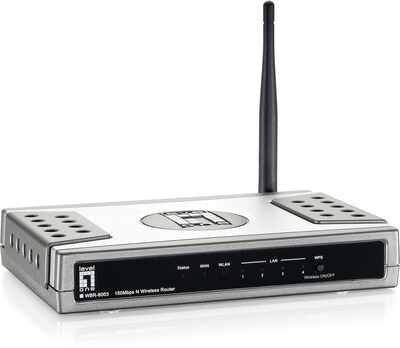 LevelOne® WBR-6003 Wireless N Router With 5dbi Antenna