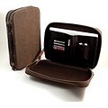 Bey-Berk BB906 Ultra Suede and Leather Computer Carrying Case; Brown
