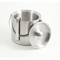 Bey-Berk Stainless Steel Double Wall Ice Bucket With Ice Tong (BS958)