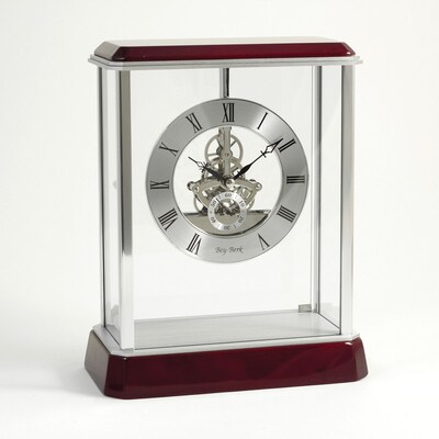 Bey-Berk CM695 Rosewood Clock With Skelton Movement, Madrid