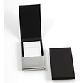 Bey-Berk Leather Business Card Case with Flip Top and Magnetic Closure, Black (D258B)