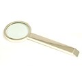 Bey-Berk D511 Magnifying Glass With 3X Magnification, Silver Plated