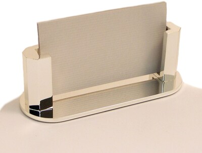 Bey-Berk Business Card Holder, Silver Plated (D514)