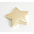 Bey-Berk Gold Plated Paperweight, Star (D556)