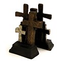 Bey-Berk Cross 4.25 Cast Metal Bookends, Bronze (R10Z)