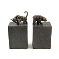 Bey-Berk R11S Bull and Bear Bookends, Cast Metal, Patina Finished