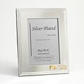 Bey-Berk SF107-11 Silver Plated Picture Frame, 5 x 7, Stock Market